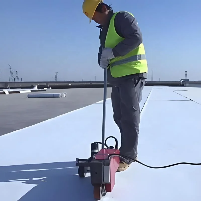 Exposed UV Resistant 1.5mm Self-adhesive TPO Rubber Roof Waterproofing Membrane for Metal Concrete Wood Terrace Roof