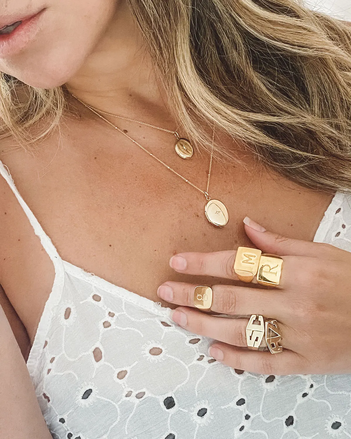 925 Sterling Silver Diamond CZ Image Locket Necklace 18k Yellow Gold Plated Pendant