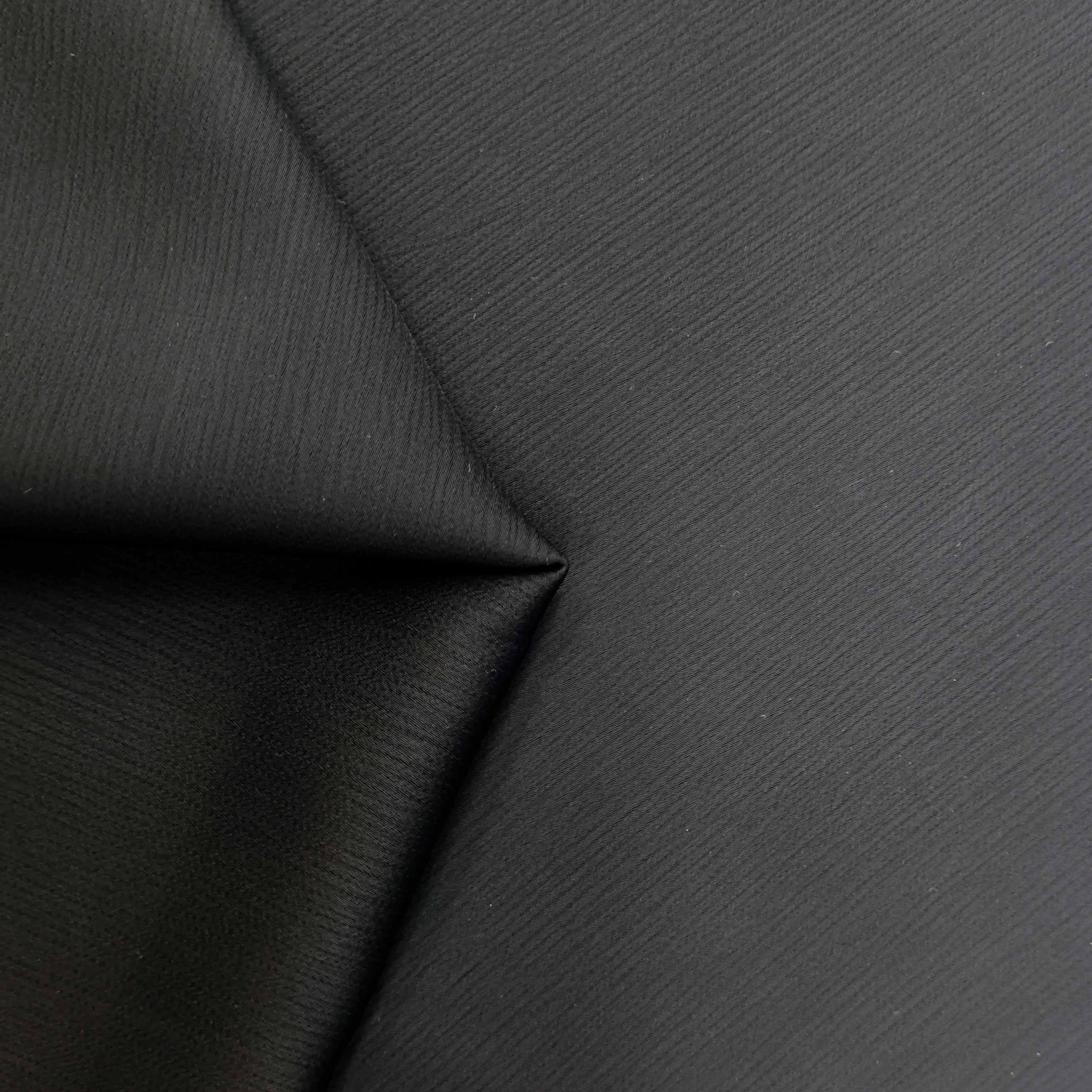 Dubai Muslim 100% Polyester Chiffon Black Turkey Abaya Dress  Ant Crepe Fabric