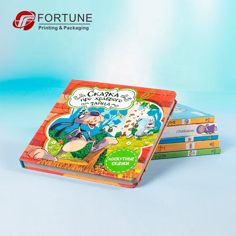 2020 Wholesale Custom Comic Russian Kids Learning Board Books Children