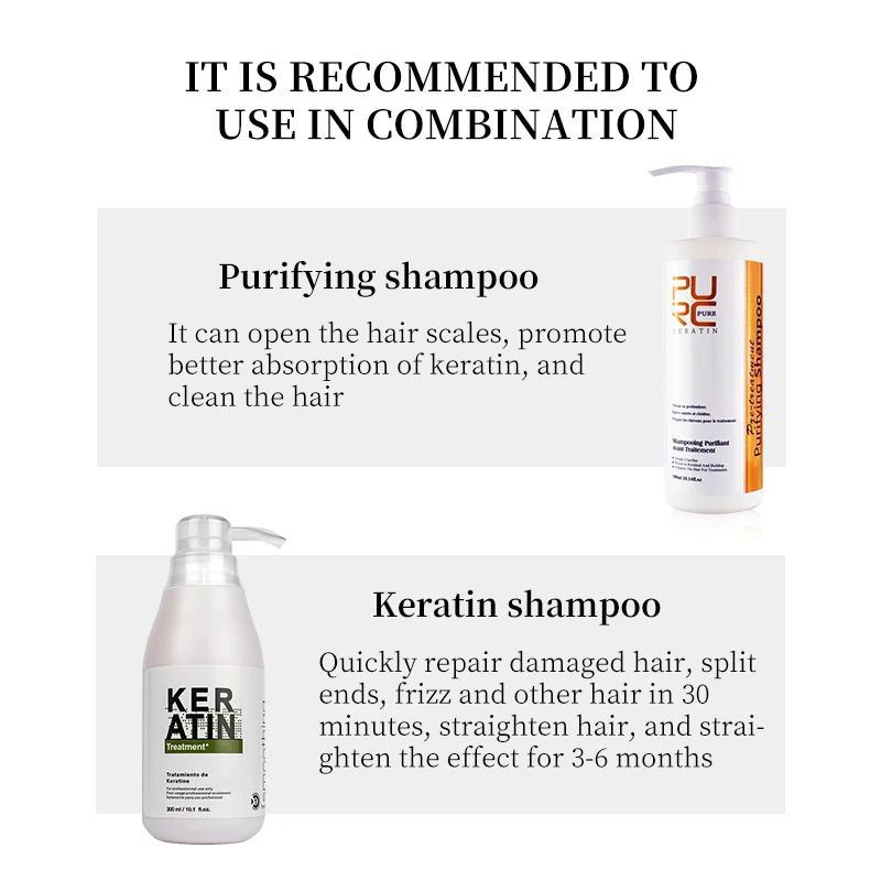 Clarifying Shampoo Purifying Shampoo Before Keratin Treatment Professional Salon Hair Shampoo