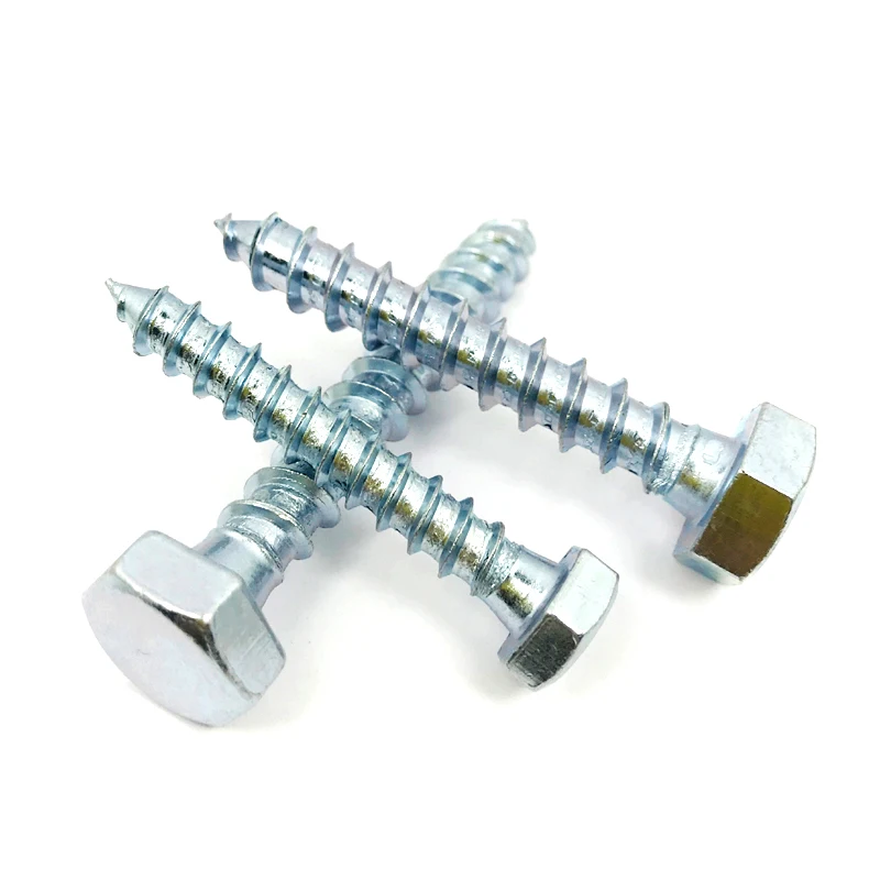 Custom Carbon Steel DIN571 Hex Head Coach Lag Wood Screw