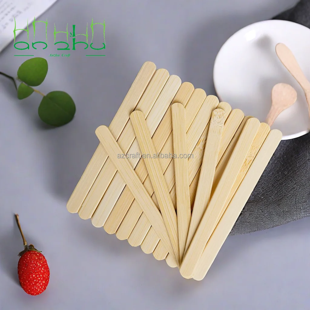 Оптовая Продажа Одноразовые экологически чистые деревянные палочки для мороженого с индивидуальным логотипом