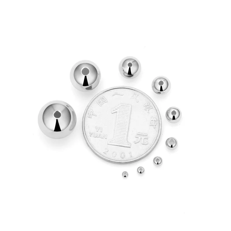 Custom High End 925 Sterling Silver Beads for Jewelry DIY Accessories