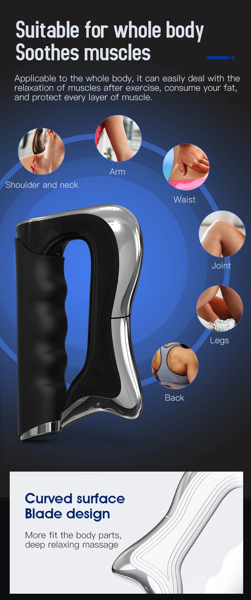Best Sellers Massager Products Electronic Stimulator Physical Therapy Hyperblade Vibration Muscle Massager