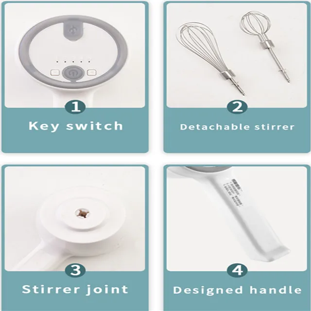 2 in 1 multifunctional rechargeable battery operated kitchen hand mixture hand blender super 450w 1000watts quality hand mixer