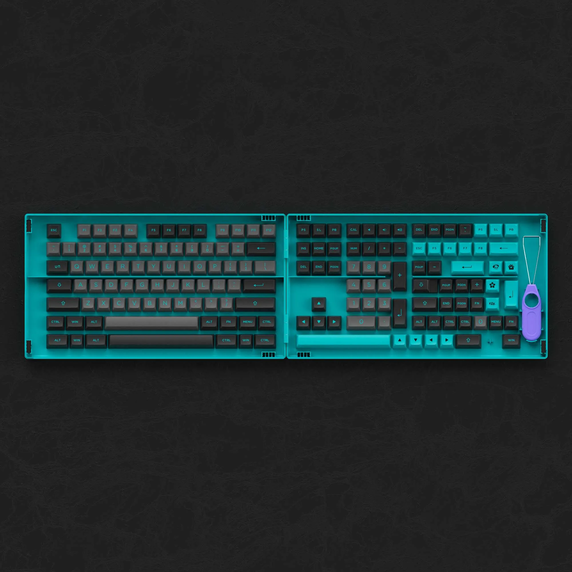 Akko custom layout 197 keys doubleshot pbt keycaps backlit mechanical keyboard keycap set