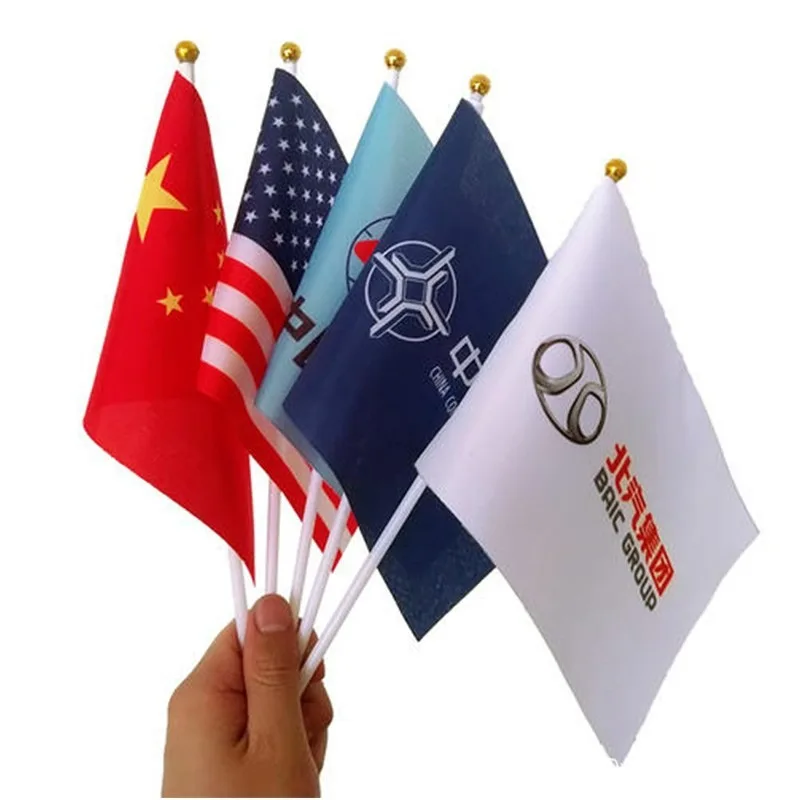 Manufacturers Custom Hand Waving Flag Outdoor Graffiti Flags All Countries Sports Sublimation Polyester Flags