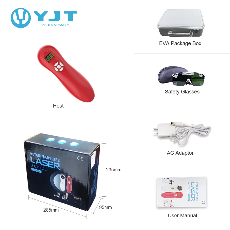 Convenient Painless Drugless Cold Laser Therapy Device for Animals Veterinary Instrument for Pain Relief Rehabilitation