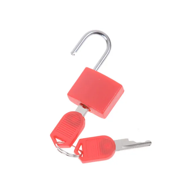 
New 6 colors Small Mini Strong Steel Padlock Suitcase Drawer Lock Luggage Case Keyed Padlock Anti-Theft Locks with 2 Keys 4.8 