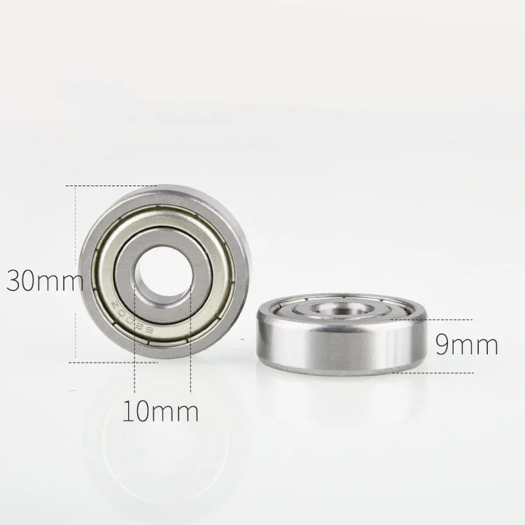 Metal Seal High Quality Single Row Bearings 6200ZZ/2RS 6200 Deep groove Ball Bearing 10*30*9mm