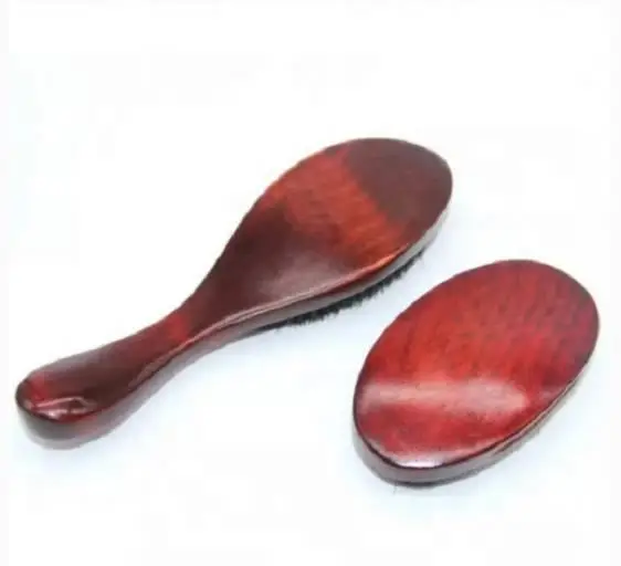 Деревянный 360 изгиб кабан щетины щетка Здравоохранение борода расческа волос Кошерный парик большой деревянный логотип по индивидуальному заказу из мягкого нейлона и шифона со вставками в полоску, с принтом