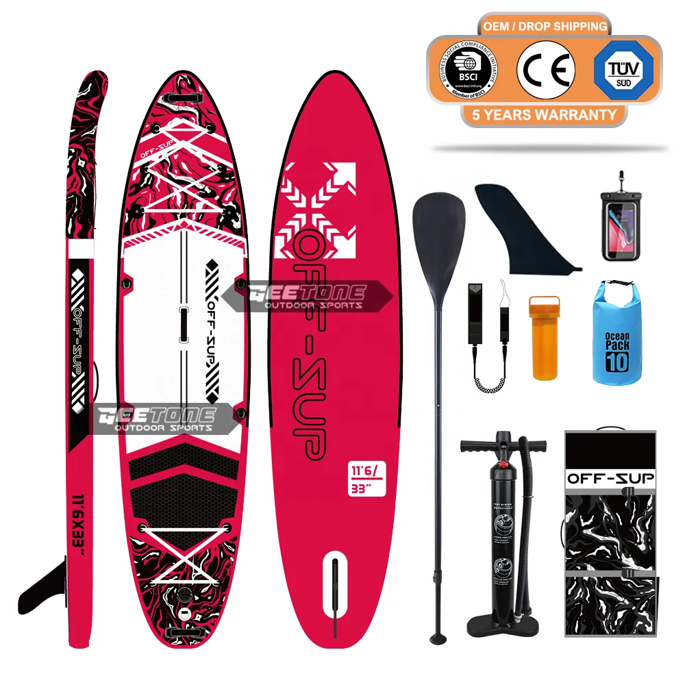 Geetone OFFSUP New Design Light weight Inflatable SUP Stand Up Paddle Board For Sale