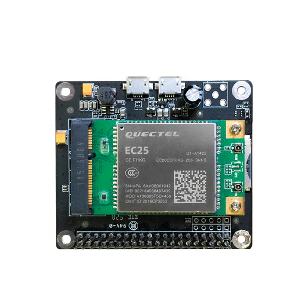 New EC25 LET Module with Raspberry Pi 40PIN GPIO for Networked Communication Design Extra USB Interface for Power Supply