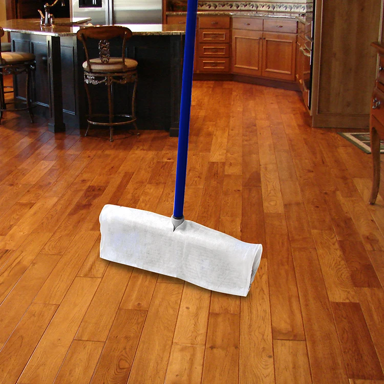 Disposable 100% polyester cleaning pads mop refills floor cloth wipes