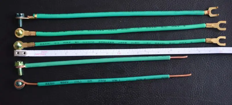 Shanghai Linsky электрические разъемы и заземляющие Свиные хвосты 7 дюймов 14 AWG многожильный косичек