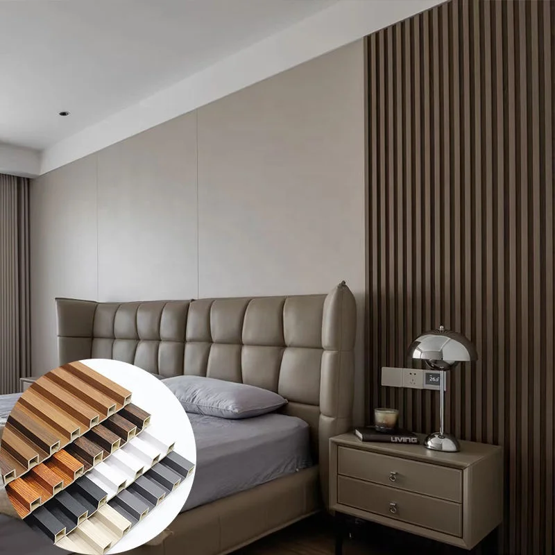 home finishing materials fluted wall panel WPC Composite, Wall Cladding,Villa Garden WPC Fence WPC Wall Panels & wall board