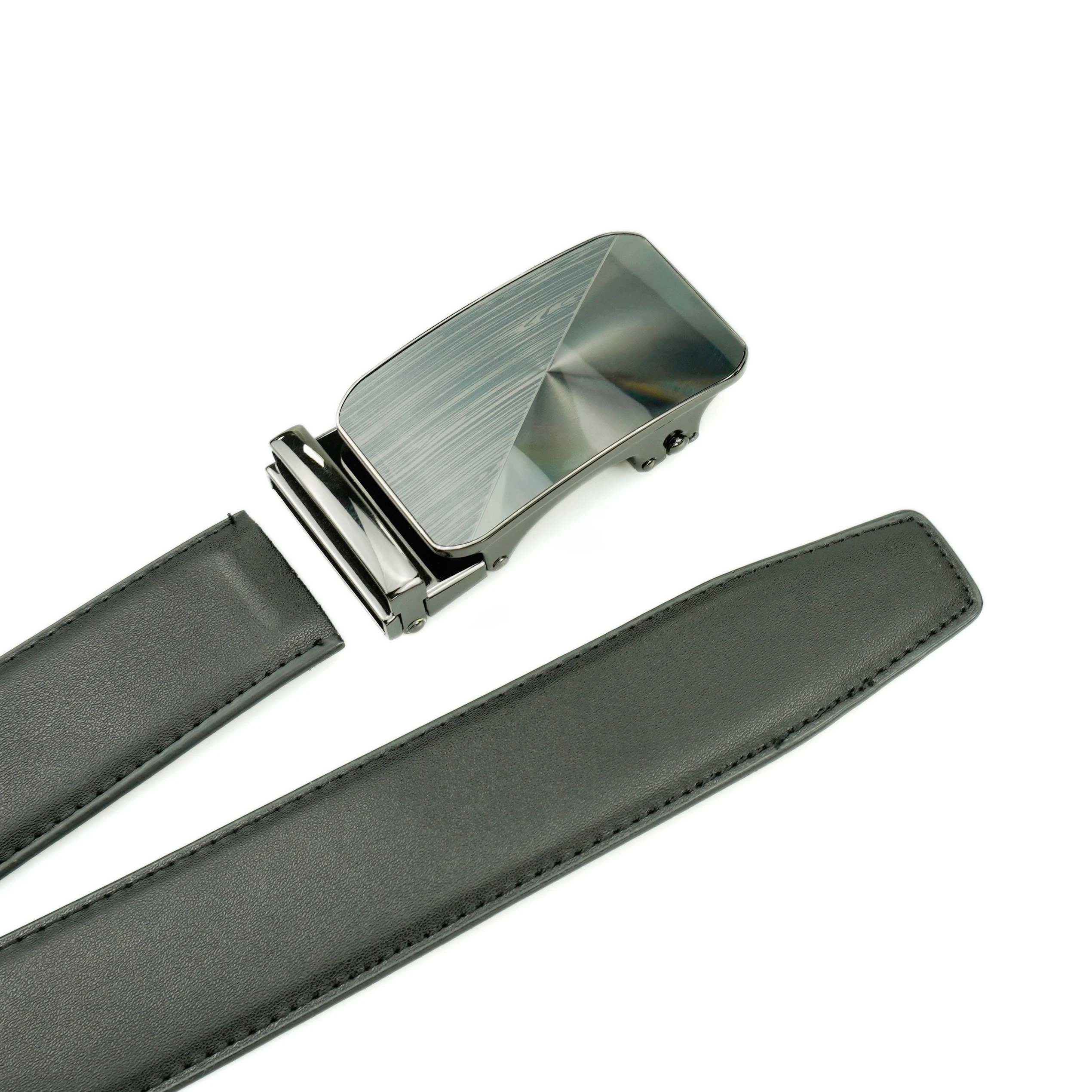 Factory Wholesale Customized Automatic Belt Man Luxury Alloy Buckle Cow Hide Genuine Leather Belts