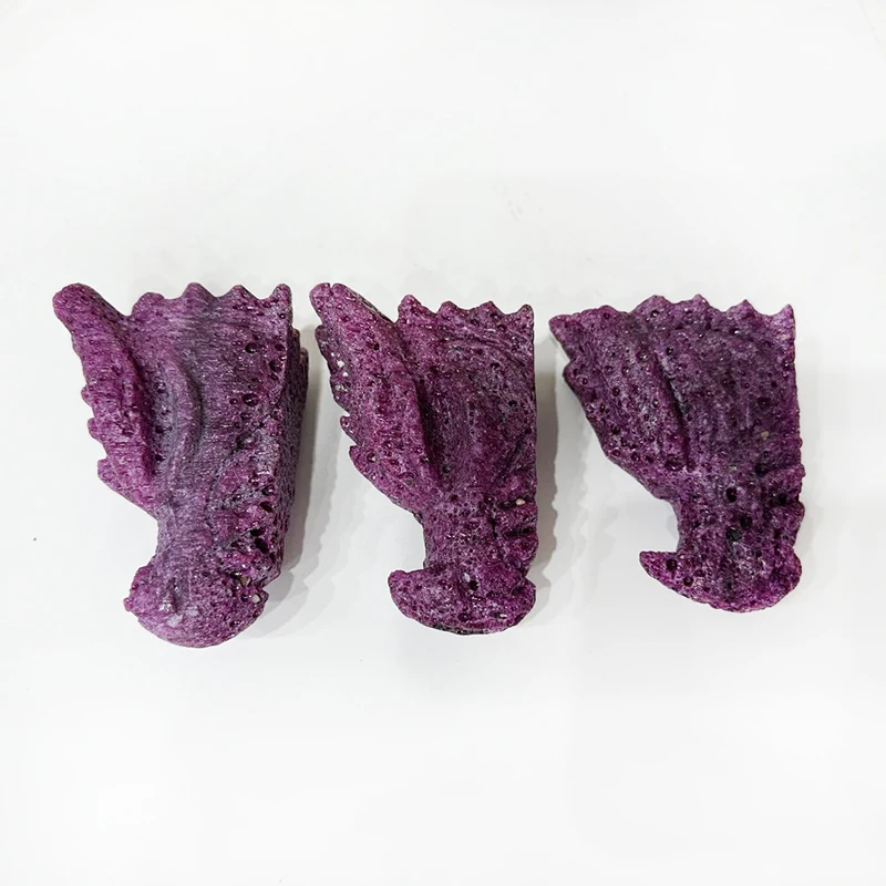 Wholesale Natural Crystal Stonesdragon skull Ruby Tumbled Stone Honeycomb Ruby Tumbles for Home Decor