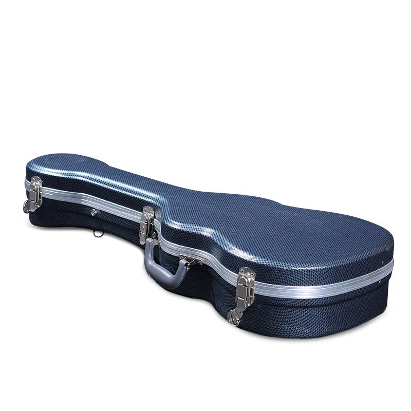 Factory Custom Abs Guitar Cases Wholesale Grey 7mm Long Plush Electrical Guitar Hard Case ukulele ABS CASE