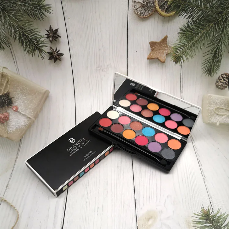 High Quality Low MOQ  Pigmented  matte  Eyeshadow  Chameleon Shimmer   Eyeshadow Palette
