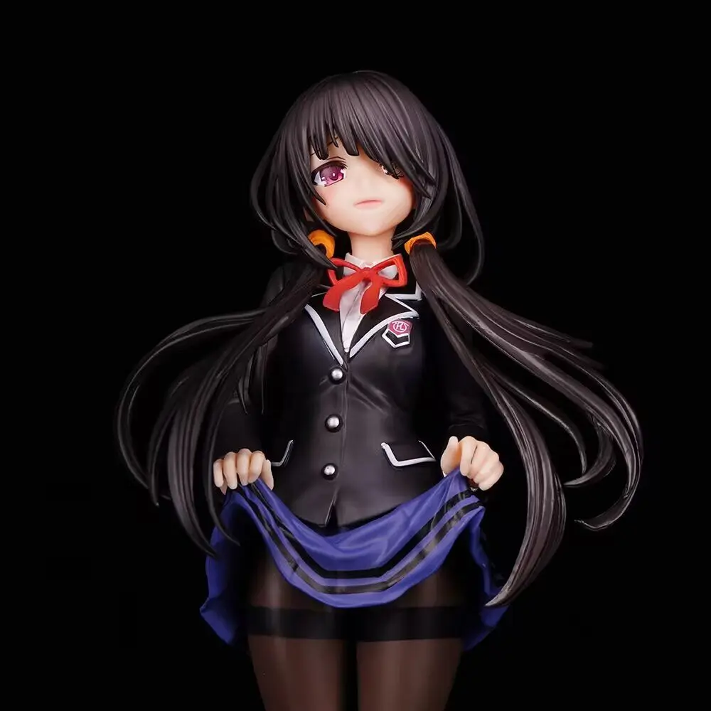 22 5 см новое свидание живая Tokisaki Kurumi/Nightmare сексуальное черное платье коллекционная игрушка ПВХ аниме фигурка