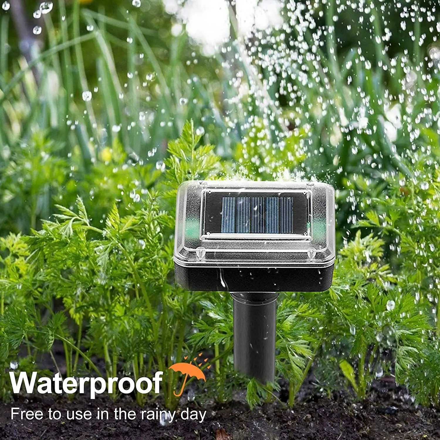 Ультразвуковой отпугиватель мышей и змей, на солнечной батарее