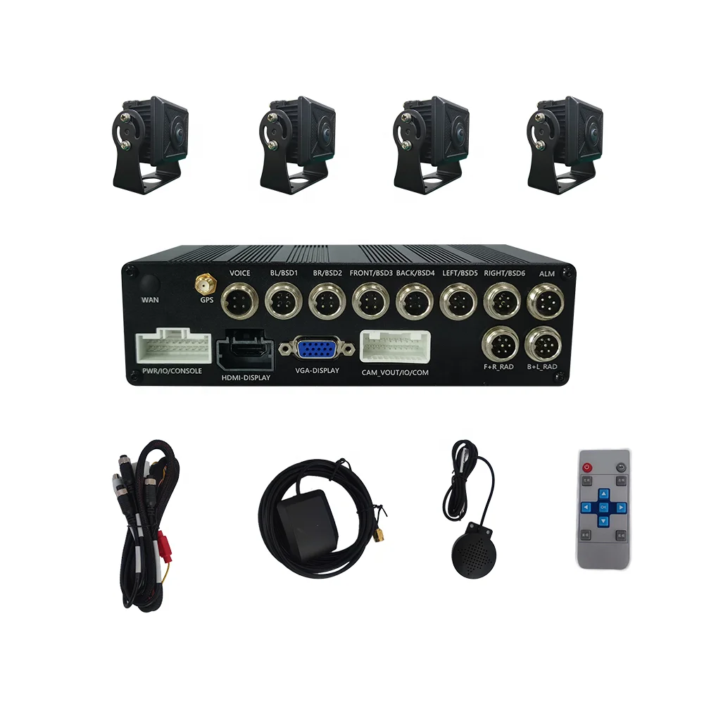 1920*1080P HD factory direct sales best quality 360 car camera system  for Fire fighting truck