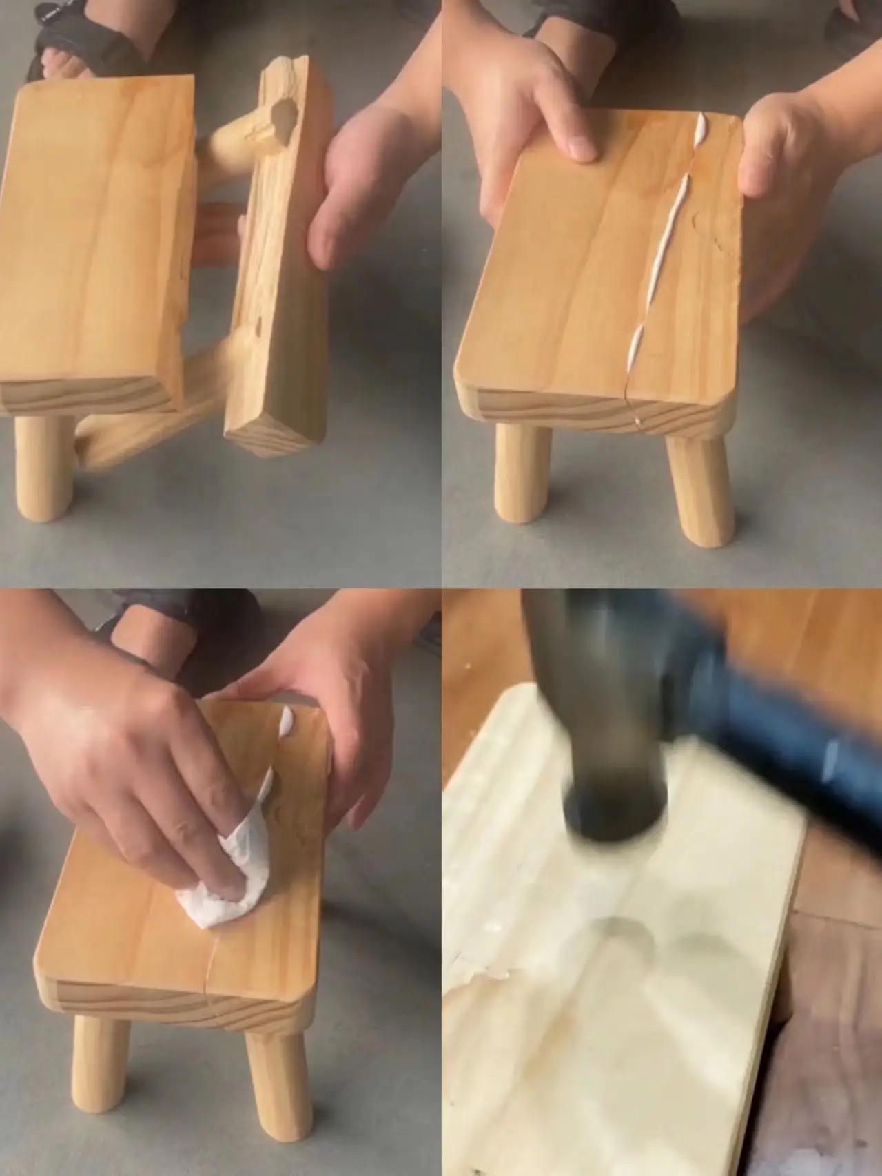 Wood Glue Strong Adhesion White Liquid Emulsion Glue Quick Dry for Wood Furniture