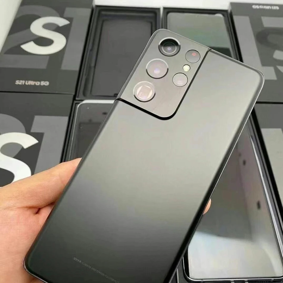 Оригинальный Подержанный мобильный телефон для Samsung S21 Ultra 5G смартфон 128 ГБ 1sim разблокированный Android S20 S22 б/у
