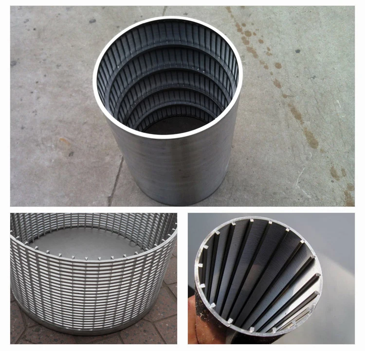 Water Well Filtration and Fluidity Stainless Steel Wedge Wire Screen Filter Tube with Motor for rotary drum
