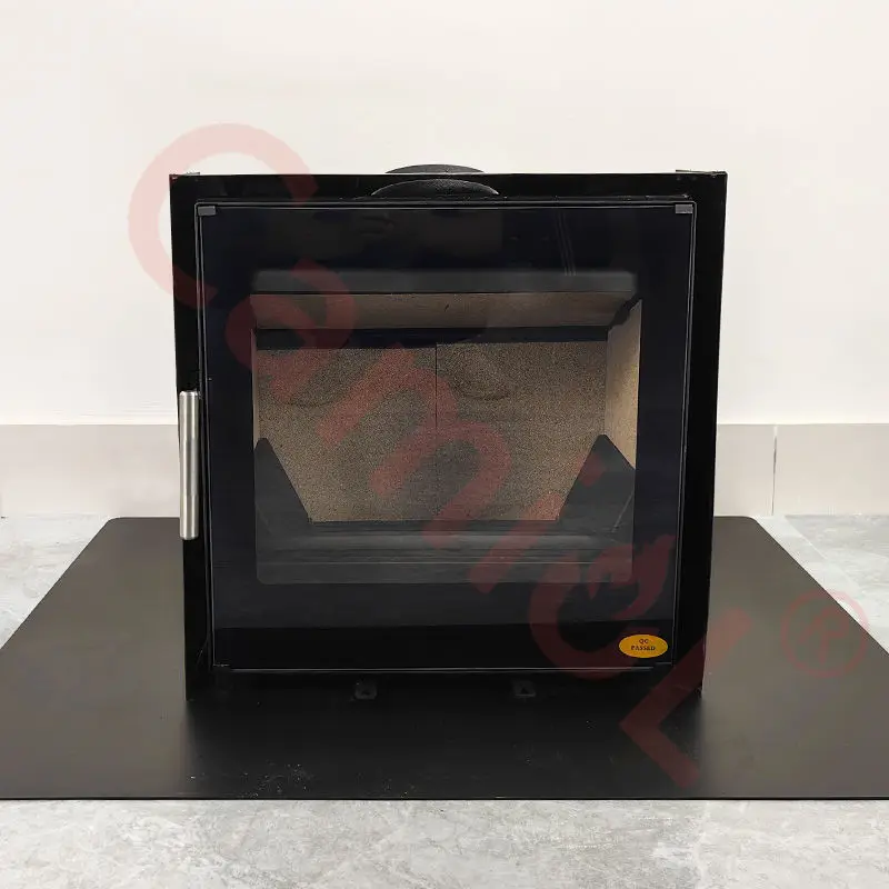 CAMIOL 7.5kw Modern European Style Indoor Household Heating Wood Burning Cast Iron Wood Stove