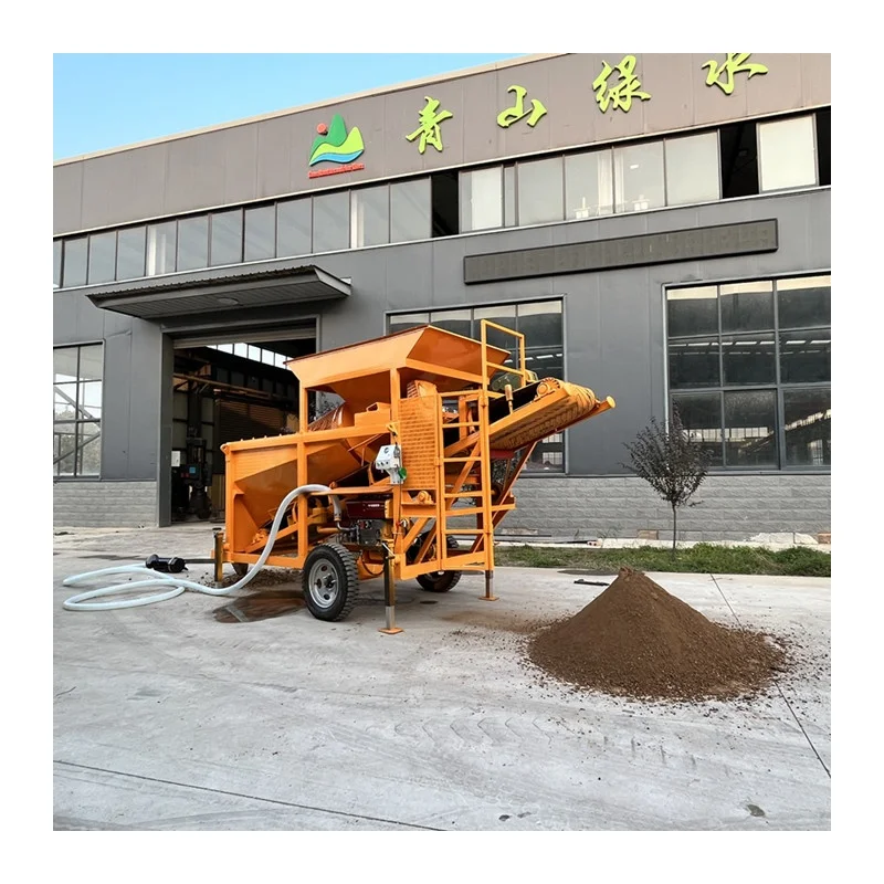 Made in china trommel screen machine mobile sieving for soil stone