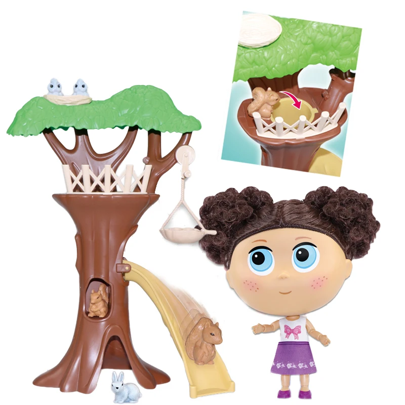 Top sales plastic 7 inch baby doll,solid Joint body breeder Fashion Doll Set 