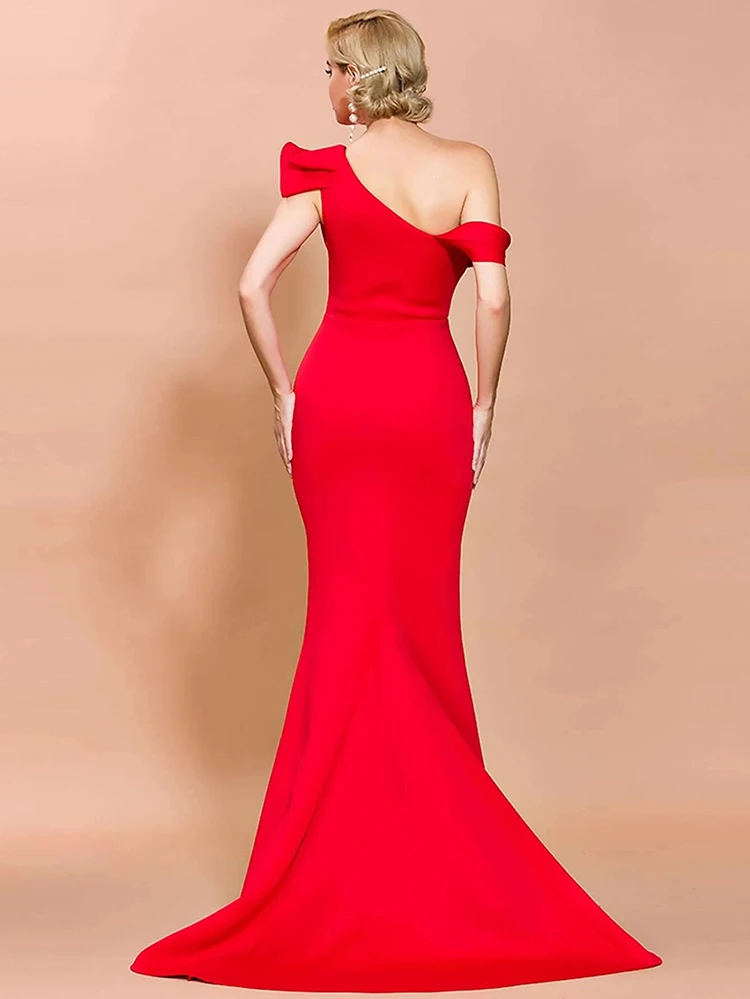 Wholesale High Quality Evening Gown Dress Custom Oem Formal Sexy Elegant Luxury Evening Party Red Maxi Long Ladies Women Dress