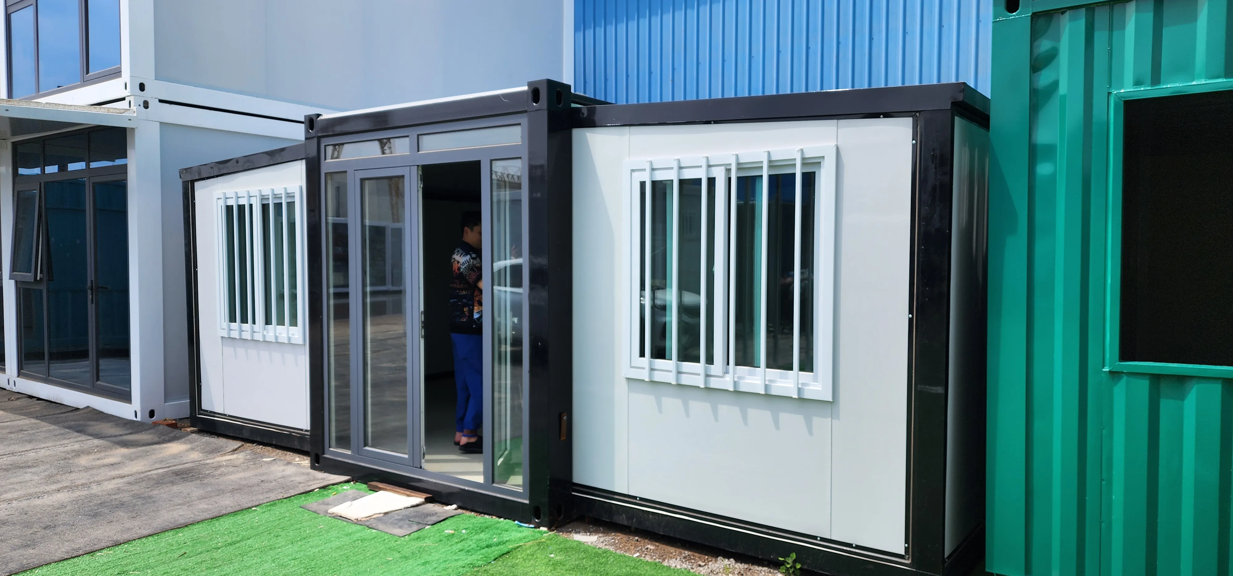 china australia india 20ft 40ft portable prefabricated residential homes expandable folding container house with full bathroom