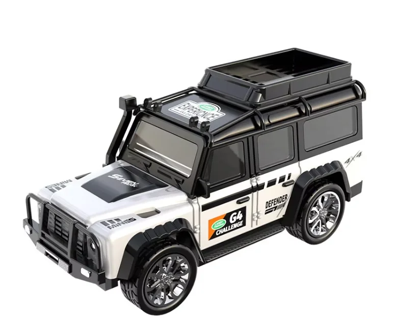 New 2.4G Simulation Metal Zinc Alloy Miniature Aluminum Diecast Body Van Remote Control Mini RC Car Toy For Kids