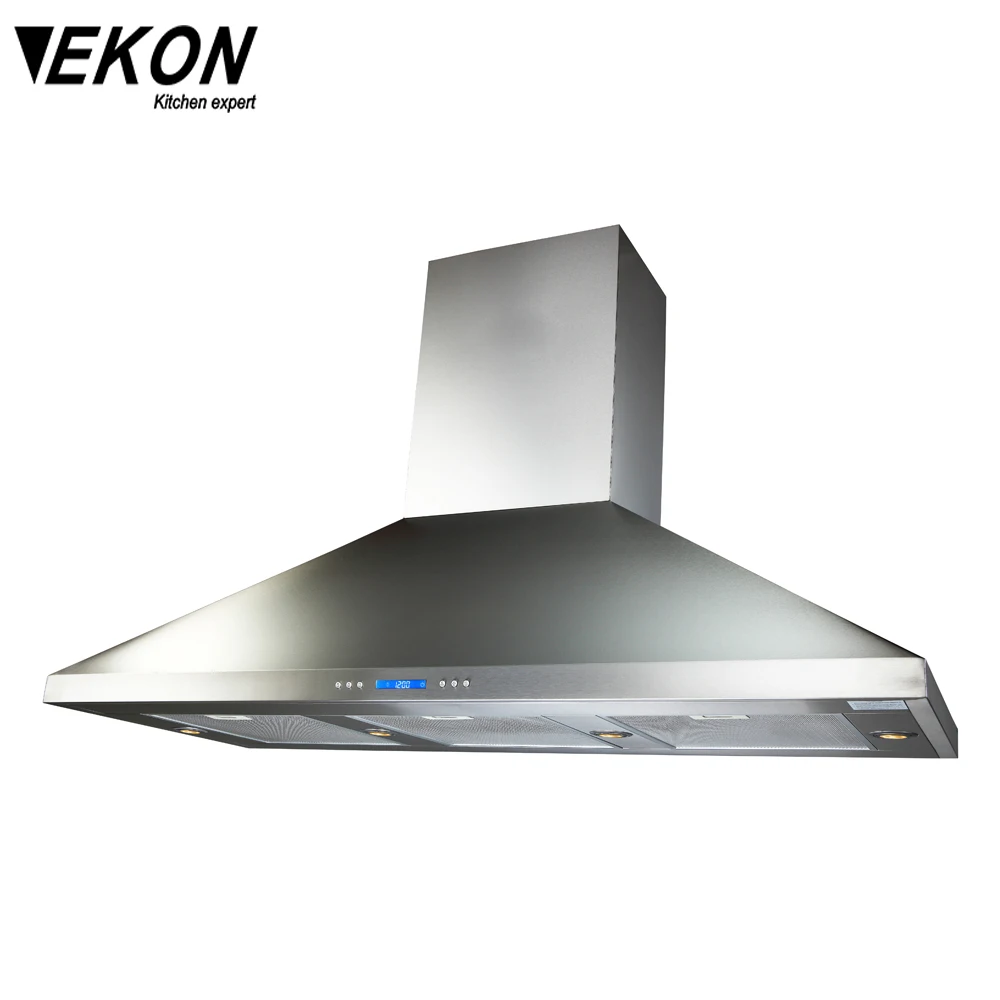 CE ETL Approved 120cm Stainless Steel BBQ Hood For Restaurant