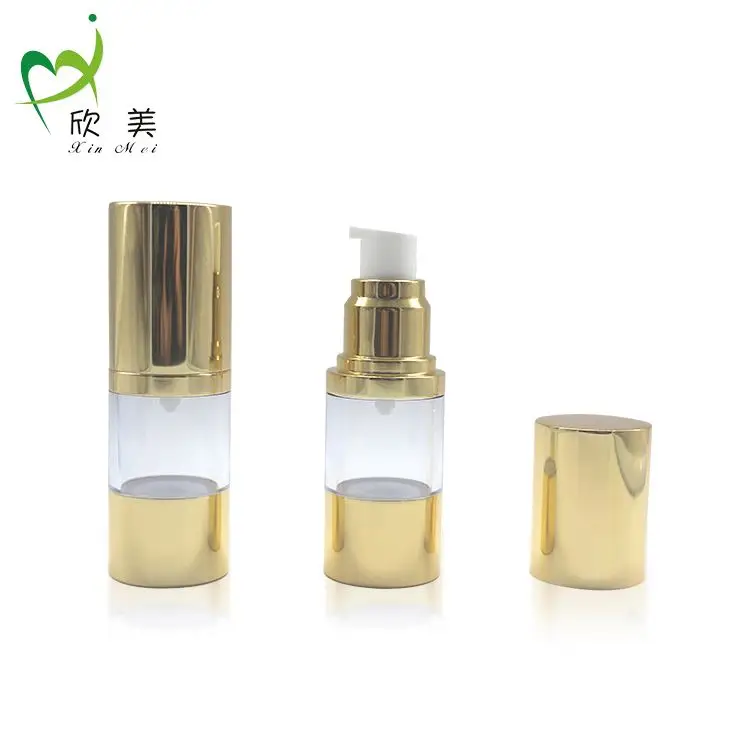 20ml pearl white gold plastic eye cream airless bottle bb cream bottle serum essential oil bottle
