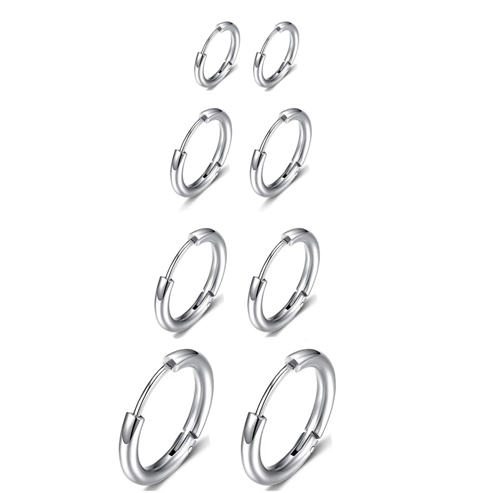 Mixed Bulk Fashion Hoop Earring Set Lot Wholesale 14K 18K Custom Gold Plated Stainless Steel Hiphop Earrings Set Women