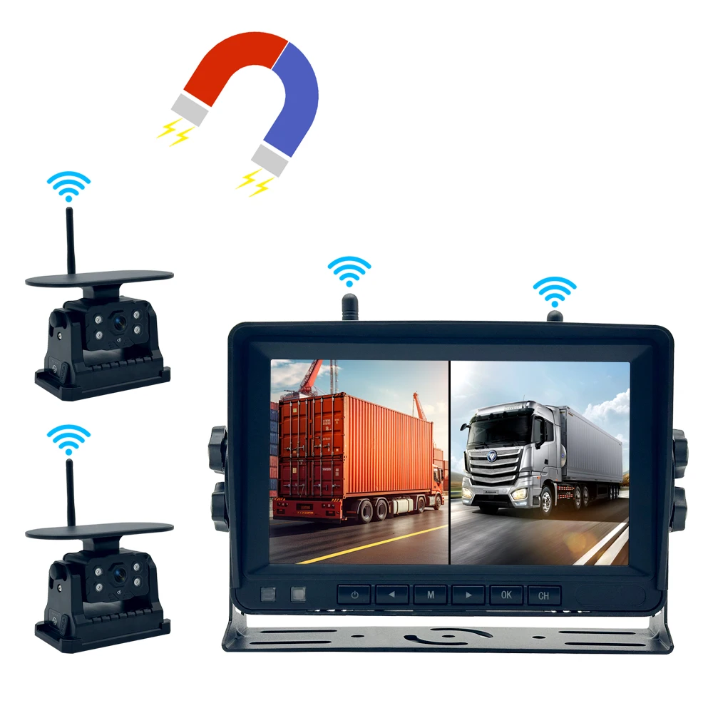 AHD signal 1080P wireless camera is suitable for night vision tachograph driving reversing recorder effective distance of 100m