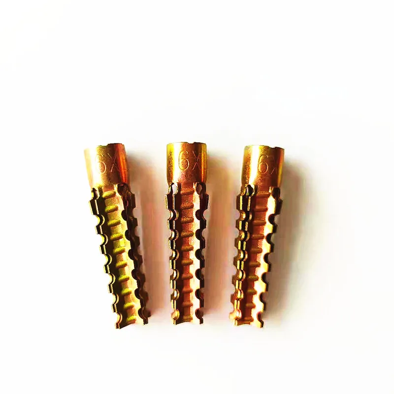 Factory sales Yellow zinc plated high carbon Steel Anchor for Aerated concrete Christmas Tree Anchors Universal metal anchor