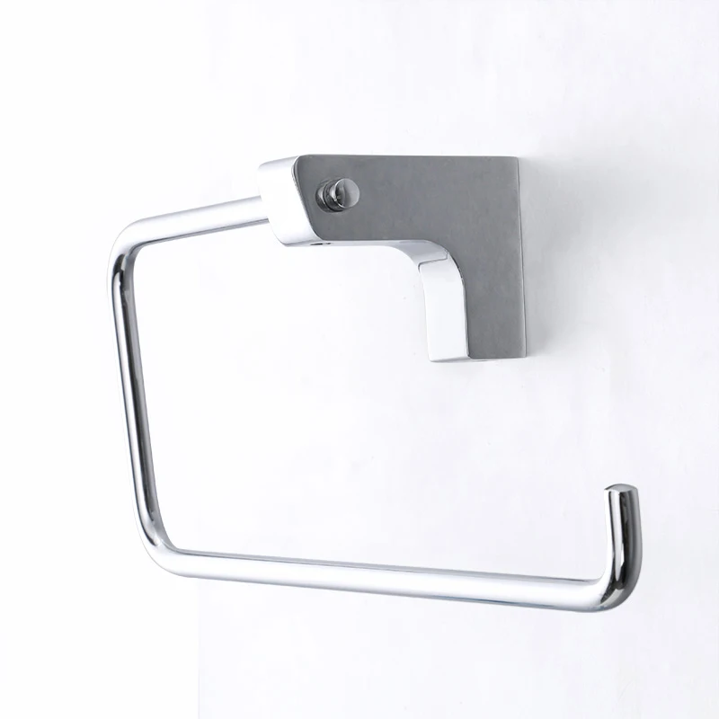 JOMOO Modern Bathroom Accessories Silver Towel Hanger Wall Mounted Zinc Alloy Bath Towel Ring Towel Holder