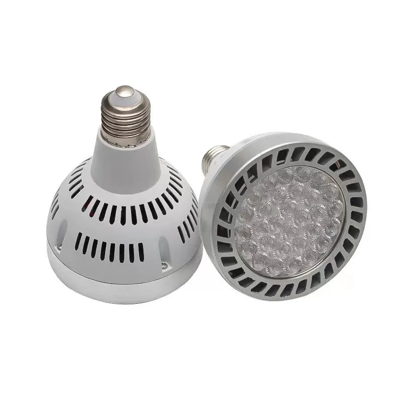 Exhibition Lighting good heat dissipation fan e27 lamp  35w 40w spotlight track par30 led bulb light