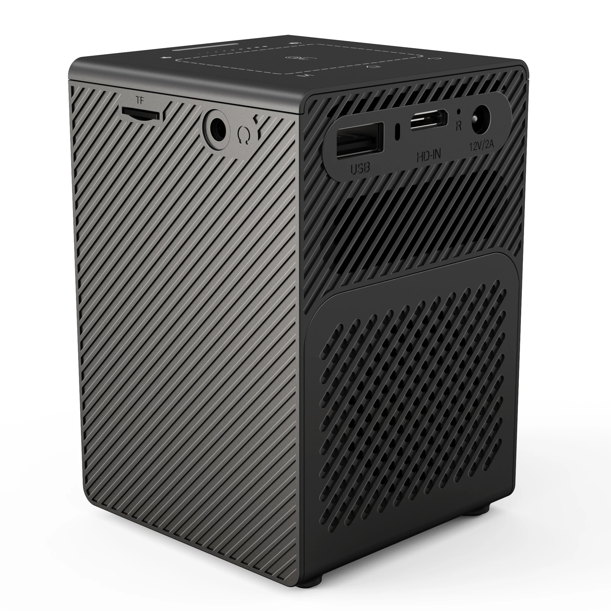 FLYIN Mini Projector 4K DLP Wireless Portable Movie Projector Home Theater HD Projector With Tripod