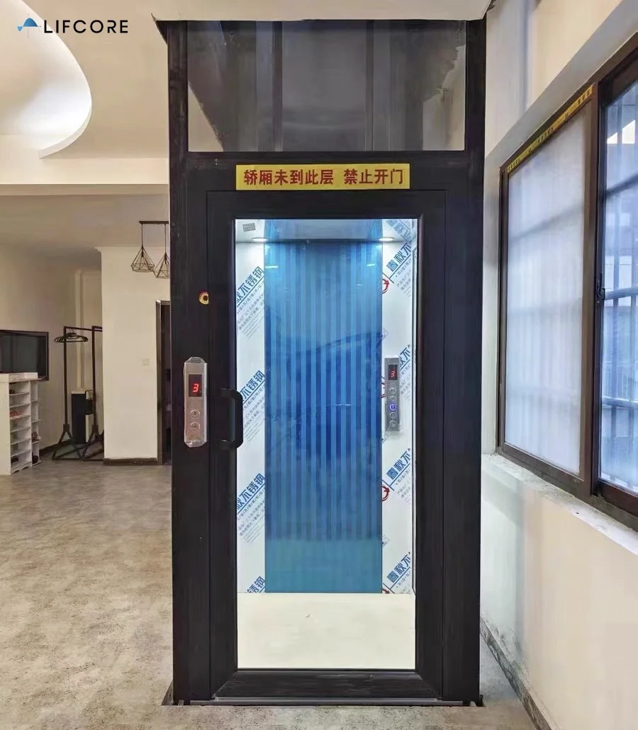 Low Maintenance 300kg 400kg Villa House Hold Residential Lift 2 Person Elevator Home Use