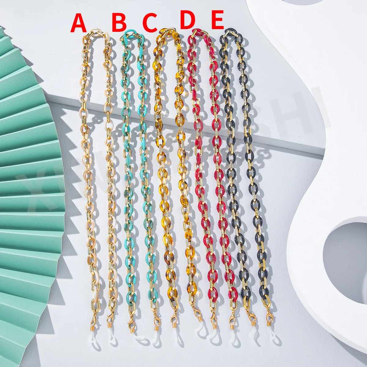 Tiny Acrylic Glasses Chain Women Mask Strap Necklace Face Mask Holder Fashion Eyewear Accessories Sunny Cord Landyard