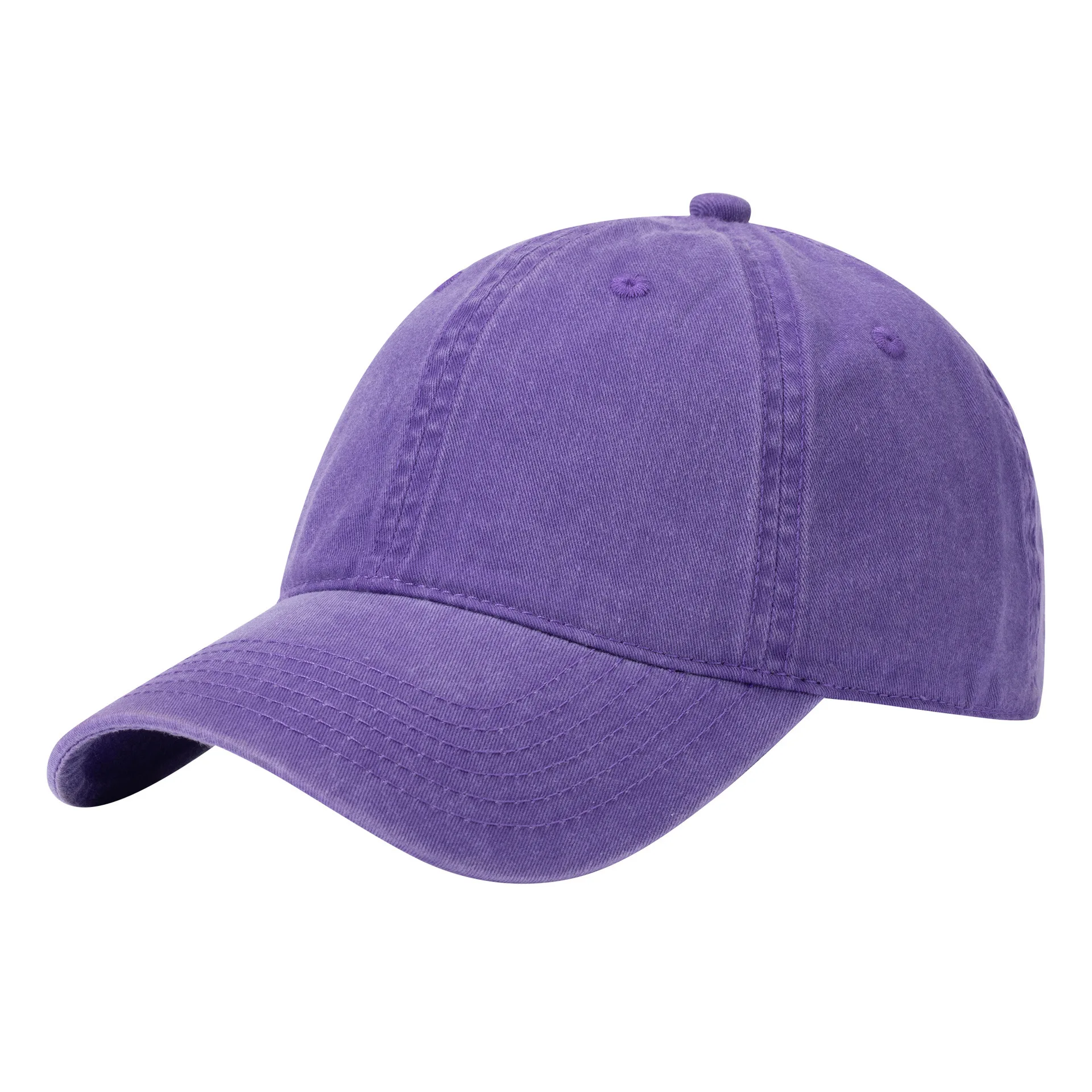 Classic Plain Fashion Blank Custom Washed Denim Sun Protection Baseball Cap Unisex Adjustable Sports Caps