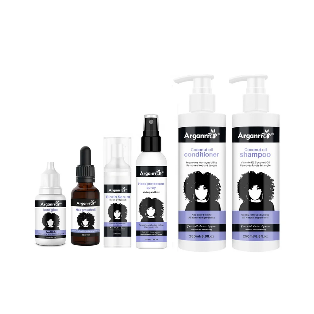 Private Label Hair Holding Spray Flexible Hold Shiny Hair Spray Natural Protein Lace Holding Spray