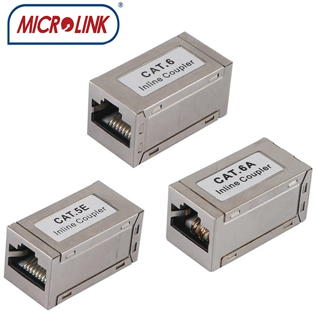 CAT6 CAT6A Shielded  network inline coupler RJ45 keystone jack quick connector box female to female CAT5e coupler